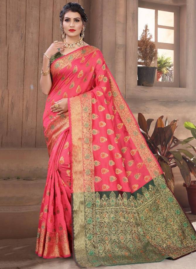 NP 9145 Fancy Designer Festive Wear Silk weaving Heavy saree Collection